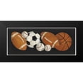 thumbnail image 2 of Tillmon, Avery 18x10 Black Modern Framed Museum Art Print Titled - Sports Ball Border II Black, 2 of 5