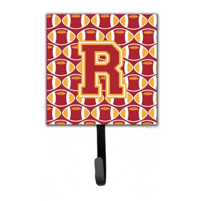 Carolines Treasures CJ1070-RSH4 Letter R Football Cardinal & Gold Leash or Key Holder