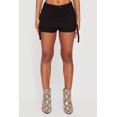 thumbnail image 4 of Women's Faux Suede Tabbed Cargo Pocket Shorts, 4 of 5
