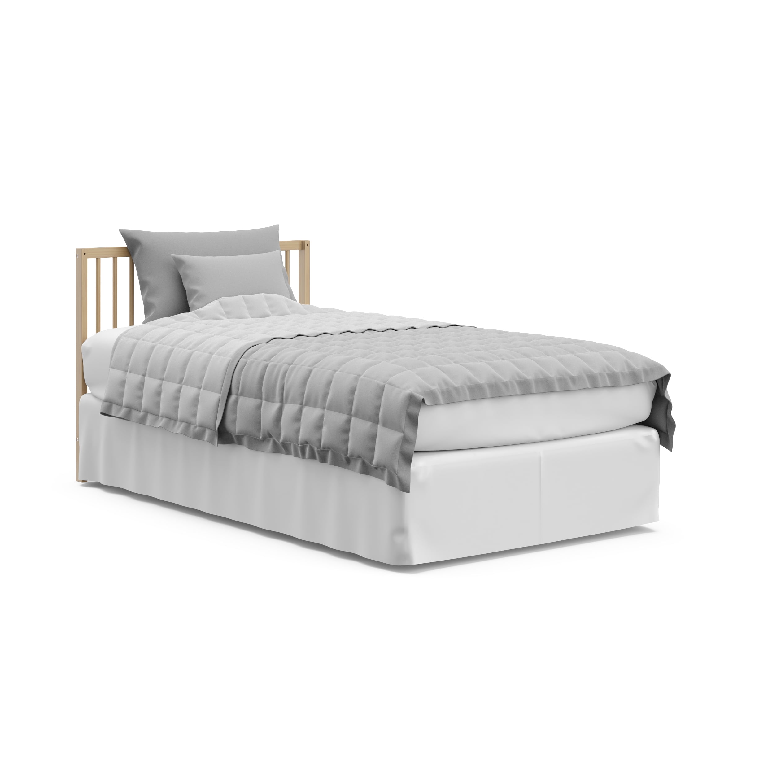 Graco Teddi 4-in-1 Convertible Mini Baby Crib with Mattress, Driftwood