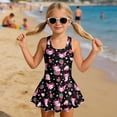 thumbnail image 2 of Yuyamidu Axolotl Strawberry Girls Tankini Swimsutis Size 8-9Y Sleeveless Swimdress Skirted Bathing Suit Summer Beach Swimwear Kids Hawaiian Swimming Wear, 2 of 7