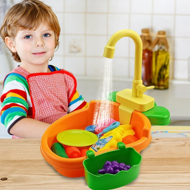 Juguetes de piscina, juguetes para bebés, juguetes para niños pequeños, juguetes de fregadero de cocina con agua corriente, regalos educativos para niñas y niños, pelota de rompecabezas.