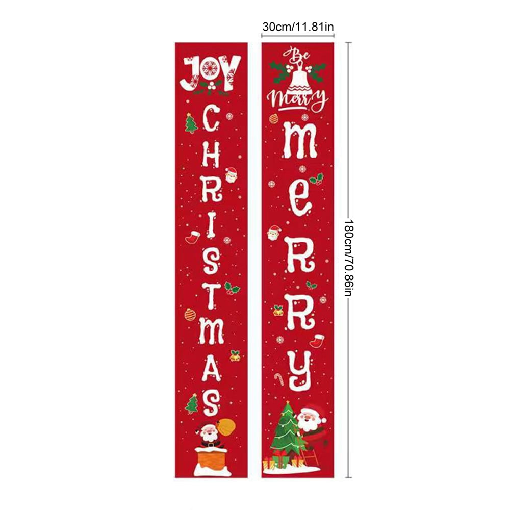 71" x12" Outdoor Christmas Banner Happy New Year Sign Decoration