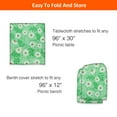thumbnail image 5 of 8ft Picnic Table and Bench Cover, Camping Essentials RV Gear, 96 in Waterproof Windproof Outdoor Tablecloth, 5 of 7
