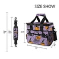 thumbnail image 3 of FORMRS Insulated Cooler Bag 24 Cans Capacity Soft Leakproof Lunch Box with Side Pockets, Halloween Pumpkin, 3 of 7