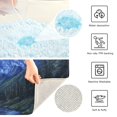 thumbnail image 3 of Yayeee Bath Rug for Bathroom Floor Non Slip Rectangle Fluffy Soft Absorbent Mat, 16"x24", Mountains and Forests, 3 of 7