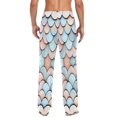 thumbnail image 4 of FORMRS Mens Pajama Pants with Pockets Sleepwear Lounge Bottoms Sizes S-2XL, Blue Shimmering Pattern, 4 of 7