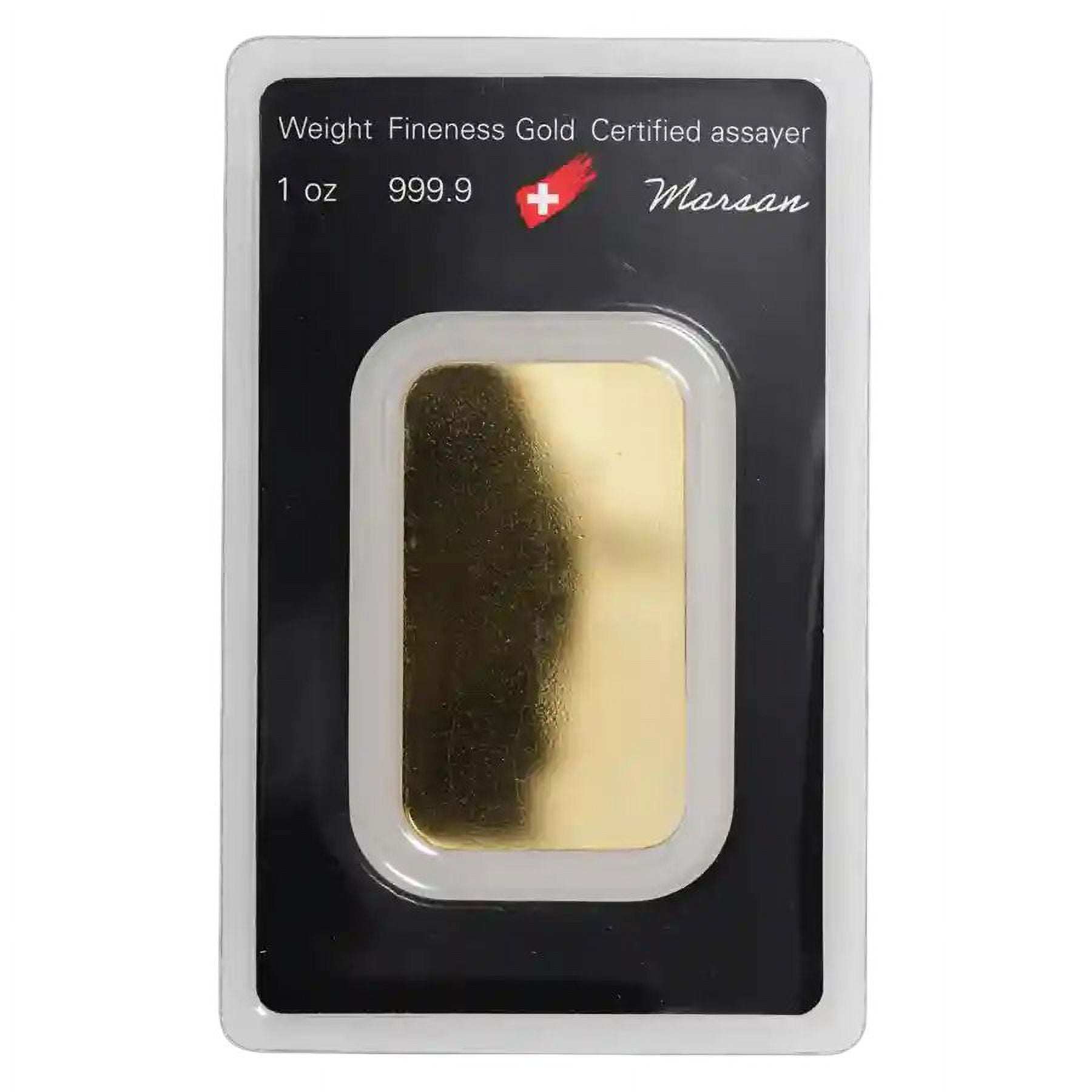 1 oz Gold Bar - Argor-Heraeus .9999 Fine (in Assay)