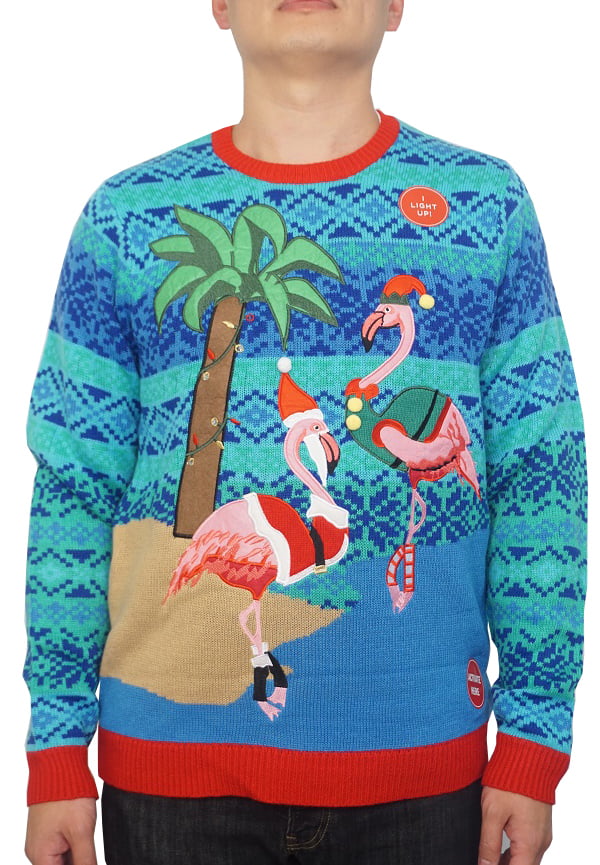 Flamingo Tree Funny Ugly Sweater Sweatshirt 
