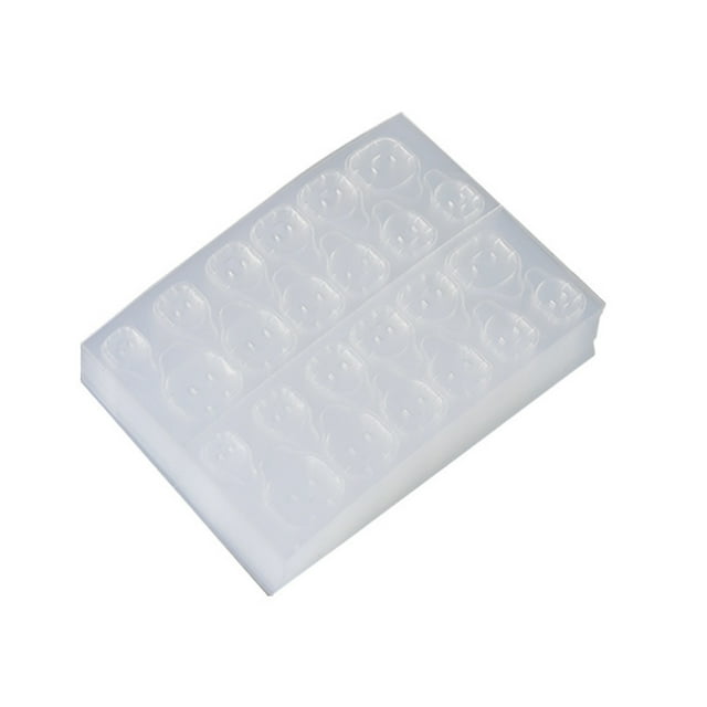 Qarigey Paquete de 50 pestañas para uñas, accesorios de silicona para mujeres, grifo adhesivo, parche de doble cara, hojas de larga duración, diseño Juegos de manicura Qarigey CE014349-00