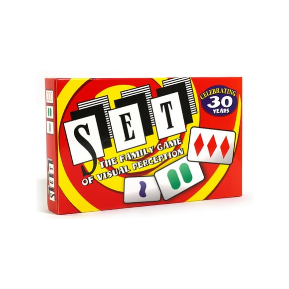 SET Enterprises SET - The Family Card Game of Visual Perception - Race to Find The Matches, For Ages 8+, 81 Cards, Rules Included