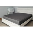 thumbnail image 3 of DNG Creations Zipper Fitted Sheet 15 Inch Deep Pocket ( Includes - 2 Sheet has Zipper & 1 Fitted Sheet Base ) - Full (54x75) Size 100% Egyptian Cotton ( Solid Dark Grey Colour ), 3 of 9