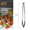 thumbnail image 4 of Thyme & Table Heat Resistant Silicone Locking Tongs, 4 of 9