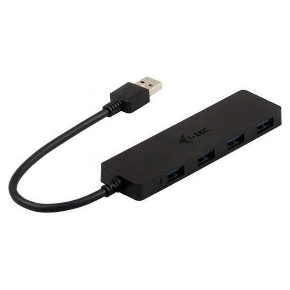 i-tec USB 3.0 Passive HUB 4 Port with Built-in USB Cable (20 cm) - USB - External - 4 USB Port(s) - 4 USB 3.0 Port(s) - PC, Mac