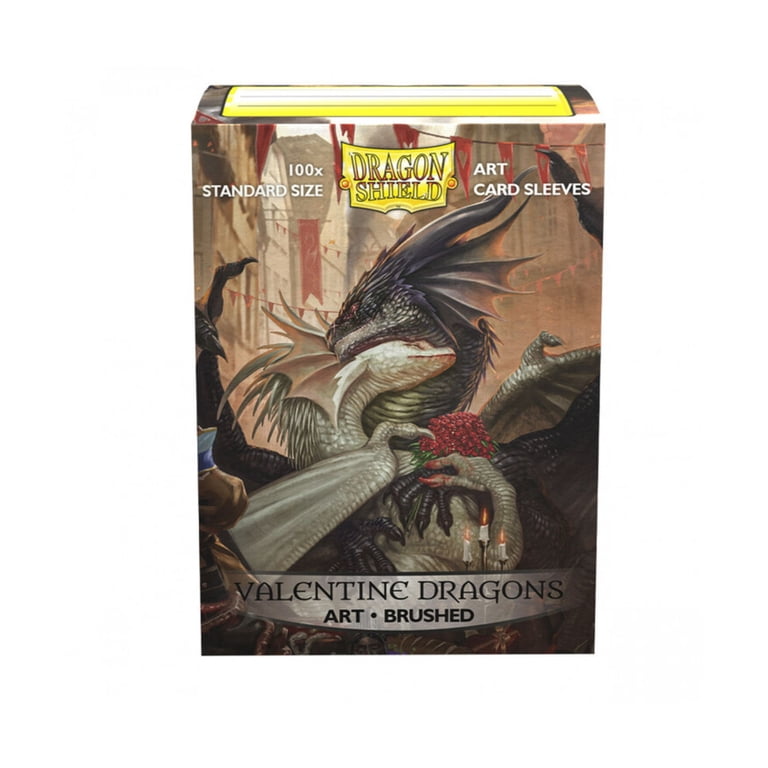 Arcane Tinmen Dragon Shield Brushed Art Sleeves – Valentine Dragon 2021, 100 Hüllen, Für Trading Cards