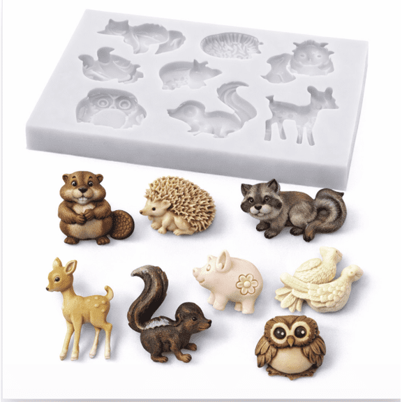 Forest Animals Silicone Mold