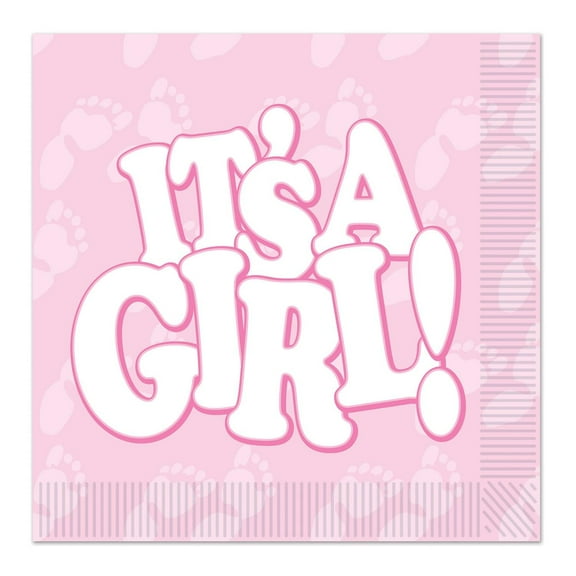 Beistle It's A Girl! Beverage Napkins (Case of 192)