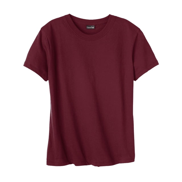 Hanes T-shirt Nano-T pour Femmes, 2TG, Bordeaux