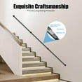 thumbnail image 2 of Metal Stair Handrail, 12 Feet Handrails Galvanized Industrial Pipe Railing, Wall-Mounted Indoor Pipe Stair Railing for Bathrooms, Staircases, Bars, Apartments, 2 of 11