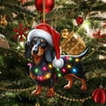 thumbnail image 5 of Christmas Ornament Adorable Dog Design Acrylic Perfect for Tree Decoration Festive Decor Ideal for Christmas Season/ Christmas Ornament F, 5 of 5