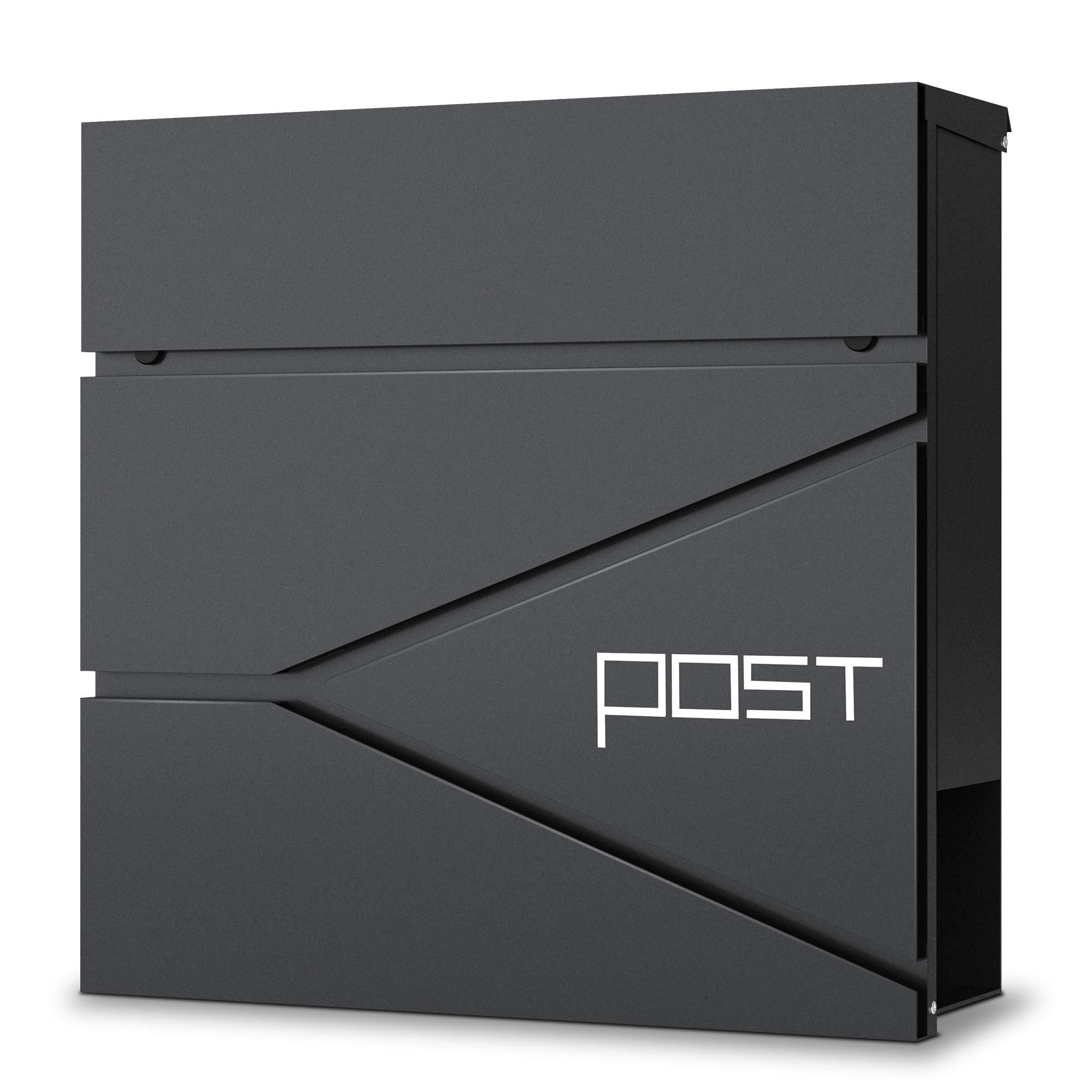 Lockable Wall Mounted Mailbox With 2 Keys For House, Large Capacity Mailboxes For Outside,  14.16" X 14.57" X 3.15"