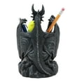 thumbnail image 5 of Ebros Medieval Fantasy Saint George Dragon Guarding Medieval Knight Helmet Stationery Pen Holder Statue 7" Tall Office Desktop Fantasy Decor, 5 of 5