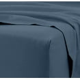 thumbnail image 2 of Full Size Flat Sheet Only - 1000-Thread-Count Pure Egyptian Cotton Single Oversized Flat Sheet, 1000TC Soft Breathabel Sateen Weave - Mediterranean Blue Color, 2 of 7