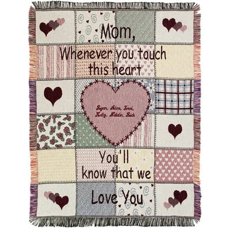 Personalized Mother's Touch Throw-Available in 2