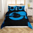 thumbnail image 1 of Erosebridal Abstract Geometry Duvet Cover, Black Red Bedding Sets, Modern Minimalism Decor, Reversible（No Comforter）, 1 of 7