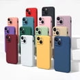 thumbnail image 5 of Funda de silicona líquida con borde cuadrado Original para iPhone, 15, 14, 13, 12, 11 Pro Max, Xs, XR, 7 Plus, 15Pro, protección de lente con logotipo, 5 of 5