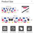 thumbnail image 3 of Yayeee Faucet Mat for Kitchen Sink 14.7" Diatomite Long Splash Guard Pad, Blue Retro Shapes, 2 Pack, 3 of 7