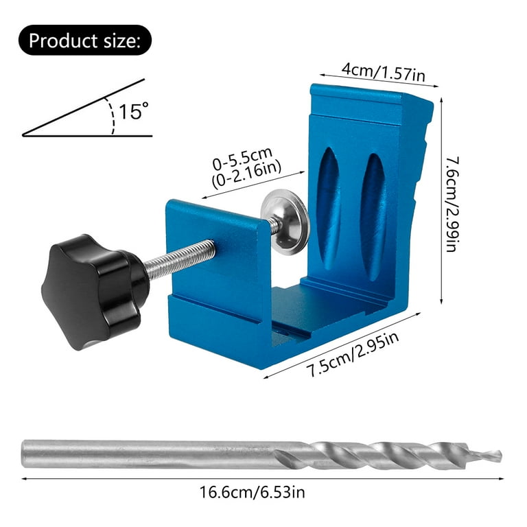Pocket hole 2024 jig sizes