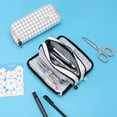 thumbnail image 4 of Sylvtty Large Pencil Case Canvas Makeup Bag with Zipper Multiple Compartments Pencil Pouch Lightweight Pencil Organizer, 4 of 7