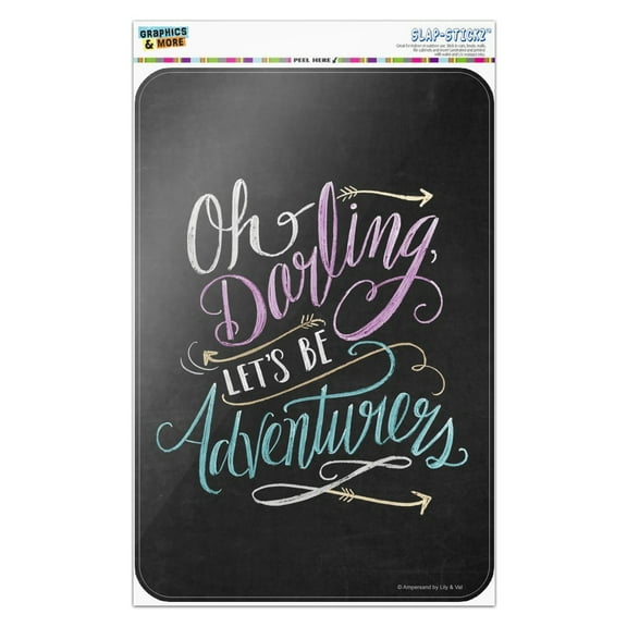 Oh Darling Let's Be Adventurers Home Business Office Sign