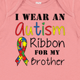 thumbnail image 4 of Inktastic I Wear an Autism Ribbon for My Brother Boys or Girls Baby Bodysuit, 4 of 5