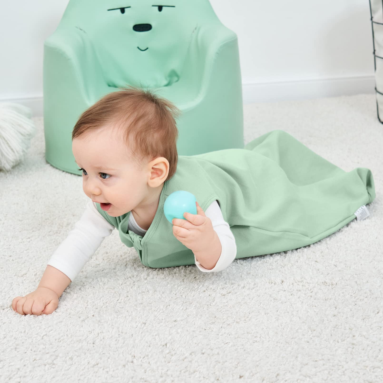 Yoofoss Baby Sleep Sack 0-6 Months Wearable Blanket for Babies 100% Organic Cotton 2-Way Zipper TOG 0.5 Toddler Sleeping Sack 3 Pack, Sleep Sacks