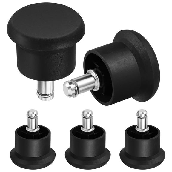 Raindrops 5pcs Chairs Glide Castors Glides Replacement Furniture Floor Gliders for Office Home(Black)