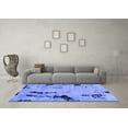 thumbnail image 3 of Ahgly Company Indoor Round Abstract Blue Modern Area Rugs, 7' Round, 3 of 4