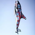 thumbnail image 6 of In the Breeze 5242 — Orca Totem 48-inch Fish Windsock — Fully Printed PNW Native-Inspired Garden Décor, 6 of 6