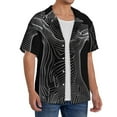 thumbnail image 2 of Logiee Geometric Lines Dog Art Print Men's Button Down Shirts Short Sleeve, Summer Beach Shirts,Vacation Wedding Shirts,Men's Casual Button-Down Shirts with Pocket-XX-Large, 2 of 5