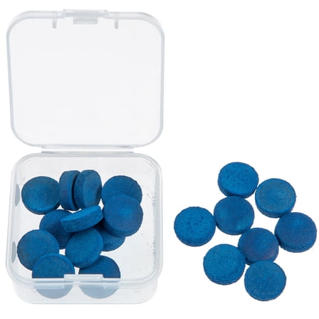30 Pcs Billiard Cue Tip Pool Cues Tips Replacement Stick Kit Balls Blue