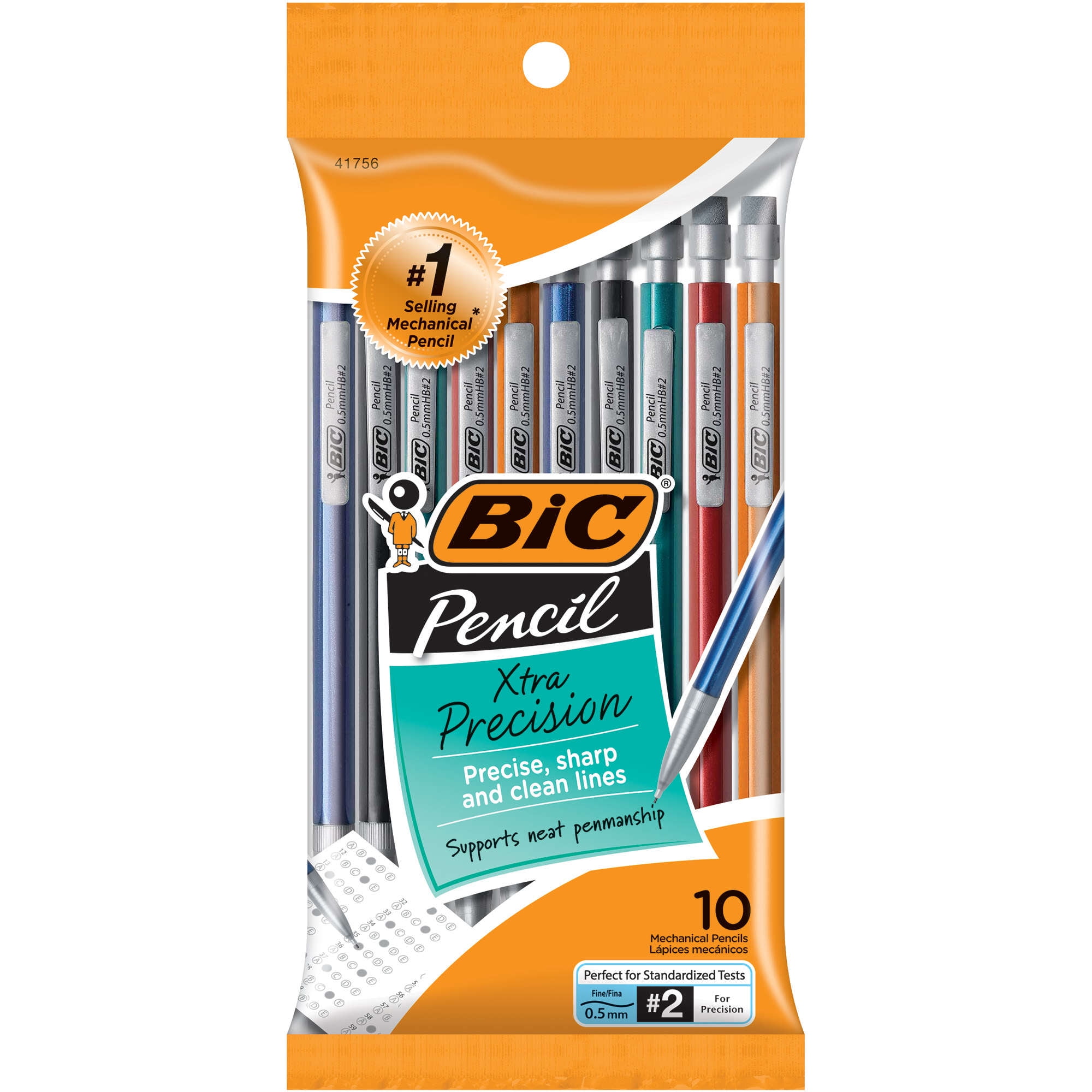 Bic Xtra Precision Fine Point Mechanical Pencils 0.5mm 5 ea 