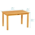 thumbnail image 3 of ECR4Kids 24in x 36in Rectangular Hardwood Table with 22in Legs, Childrens Furniture, Honey, 3 of 10