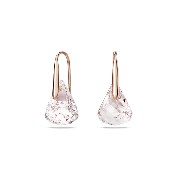 Boucles d'Oreilles Swarovski Lunaire Rose Cristal Or Rose 2,5 cm
