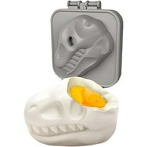 Boiled Eggs Dinosaur Skull Molds: Hard Boiled Egg Mold, 2025 New Creative 3D Cartoon Dinosaur Square Egg Mold, Easy to Form and Demold, Egg Shaper (1 Pcs)