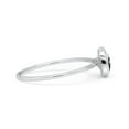 thumbnail image 2 of Round Statement Fashion Petite Dainty Yin Yang Ring Band 925 Sterling Silver Size 2, 2 of 5