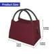 thumbnail image 2 of Fotbe Maroon Bolsa Térmica Portátil con Estampado, Bolsa de Entrega de Alimentos Aislada, Bolsa Reutilizable de Gran Capacidad para Comidas y Supermercado, 2 of 6