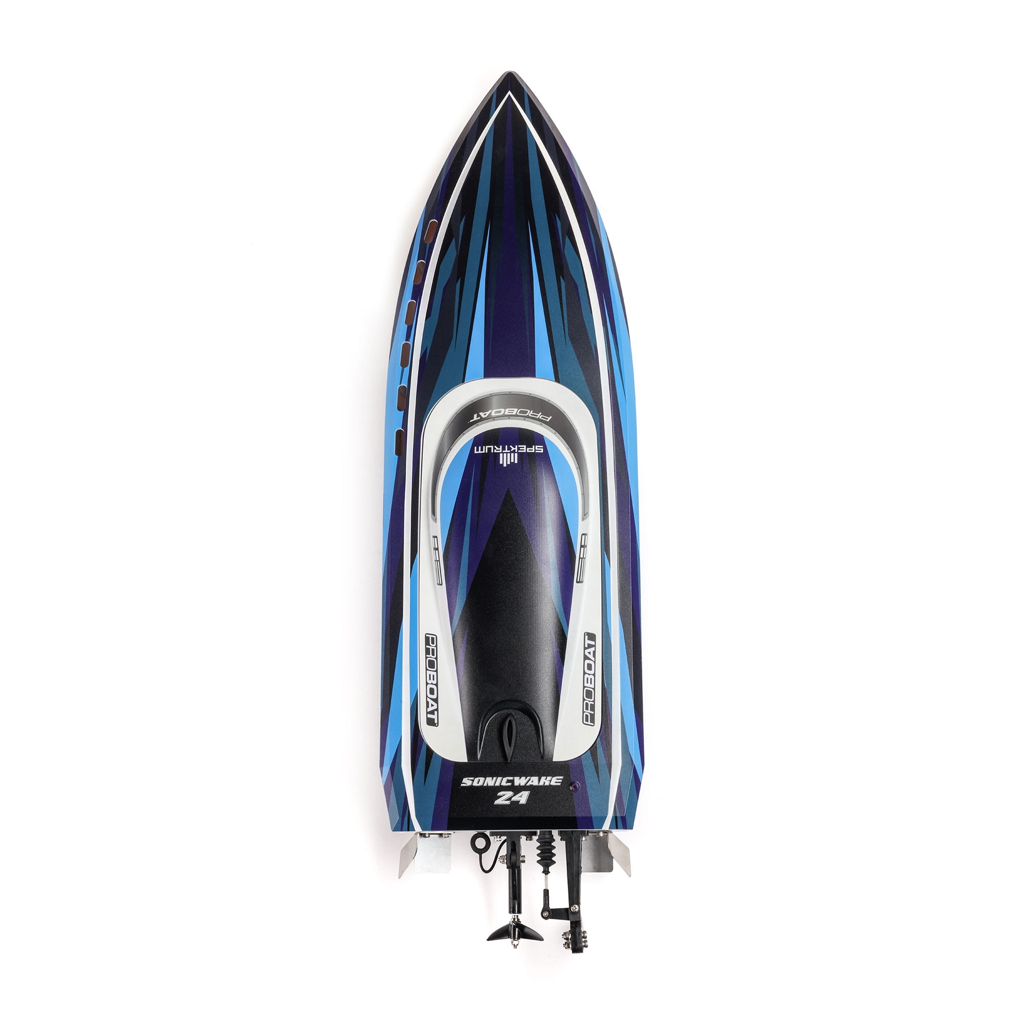Pro Boat Sonicwake 24" Self-Righting Brushless Deep-V RTR Battery & Charger Included Blue PRB-1992T2