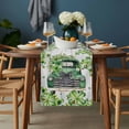 thumbnail image 2 of St. Patrick's Day Table Runner - 90 Inch Long, Kitchen Dining Table Runner Dresser Scarves, Green Truck Clovers Floral Butterfly Wood Farmhouse Decor for Coffee Tables Wedding Party Banquet, 2 of 8