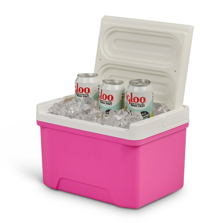 Small Pink Cooler 9 Quart Laguna Ice Chest, 13 Can Capacity